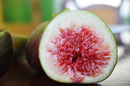 Close up of ripe fig