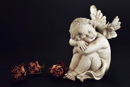 Little angel guardian sleeping
