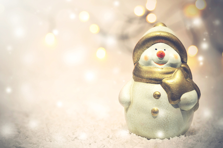 Cute Christmas Snowmanの写真素材