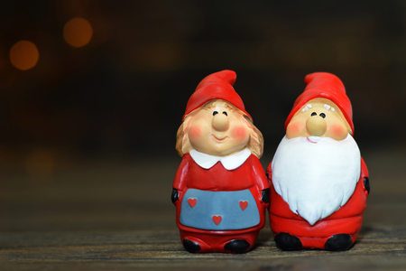 Santa Claus and his wifeの写真素材