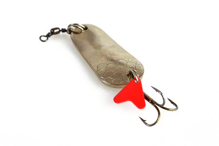Fishing lure isolated on white background