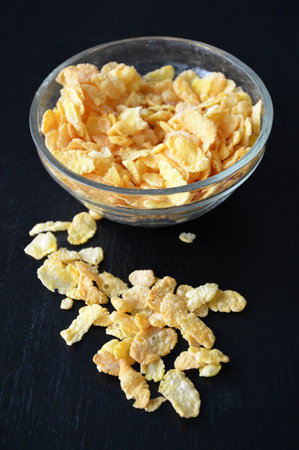 Corn-flakes in a bowl