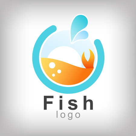 fish in abstract  design for logo and business and graphic designのイラスト素材