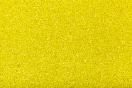 Texture of Yellow Artificial fiber sponge. Polyurethaneの写真素材