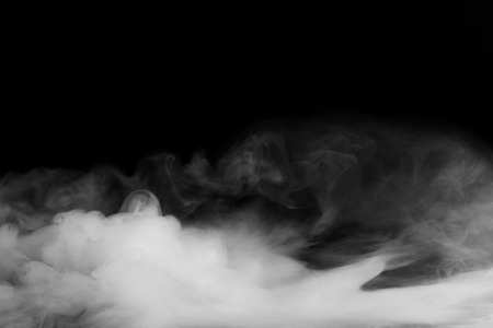 Abstract fog or smoke move on black color background