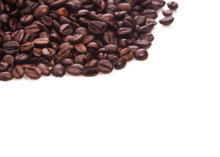 roasted coffee beans, can be used as a  texture - the beautiful isolated food backgroundの写真素材