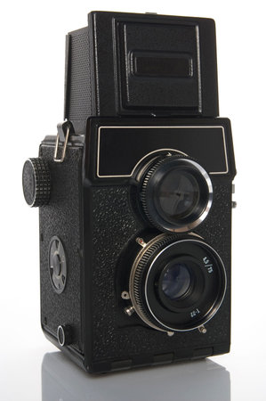 Made in 1980s medium format, twin-lens camera