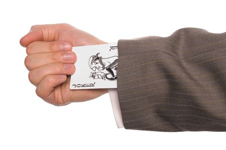 Joker up your sleeve conceptのeditorial素材