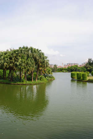 This is scenery of city park in the south of China.の写真素材