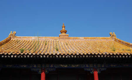 thi is a part of the temple of buddhism in China.の写真素材