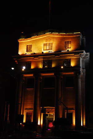 This is a scenery of night in the city in Chinaの写真素材