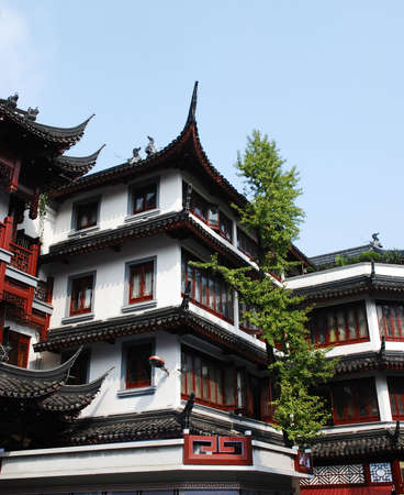Traditional and beautiful the old architecture of Chinaの写真素材