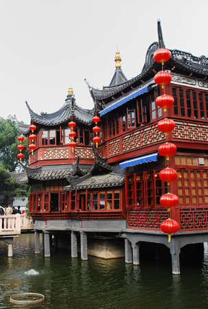 Traditional and beautiful the old architecture of Chinaの写真素材