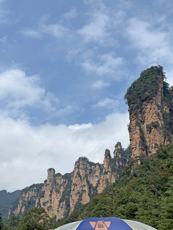 The landscape of Zhangjiajie National Forest Park in Hunan Province, China, in autumn 2025.の写真素材
