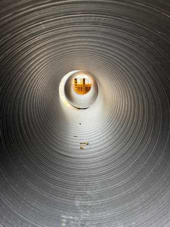 In the winter of 2025, the drainage pipes in southern China will be buried underground.の写真素材