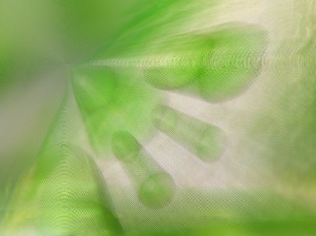 Abstract green bubblesの写真素材