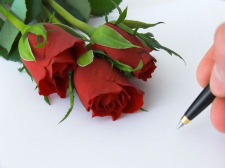 Love letterの写真素材