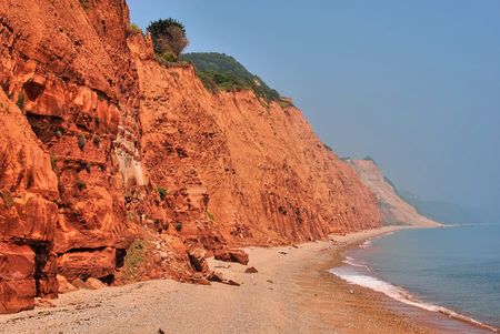 Sidmouth Jurassic Coastの写真素材