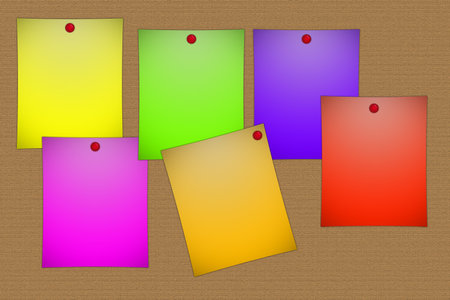 Post-it notes on the board