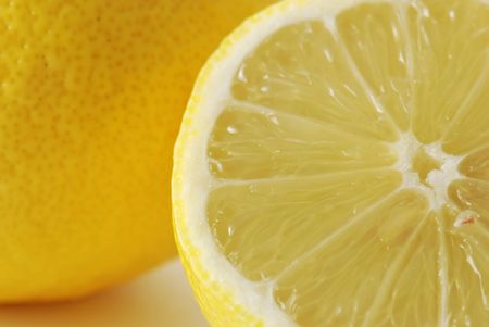 Fresh lemon backgroundの写真素材
