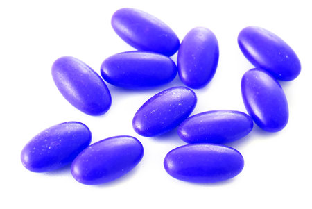 Medicines in closeup on white background