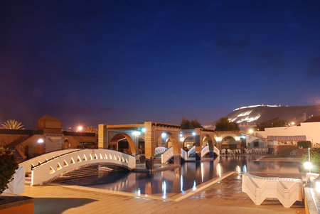 Hotel with a swimming pool in Moroccoのeditorial素材