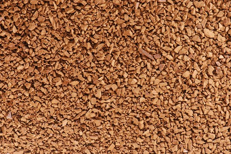 Instant coffee in macro close-upの写真素材