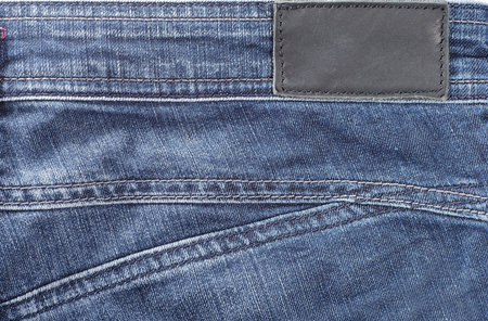Blue jeans in close-up