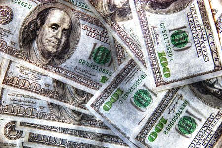 American dollars grunge backgroundの写真素材