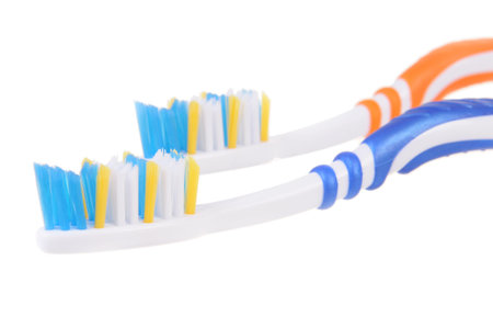 Toothbrushes isolated on white background