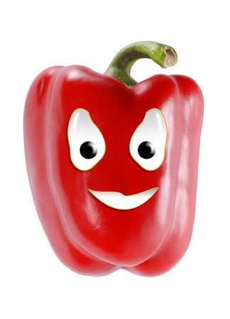 Happy food series - red pepperの写真素材