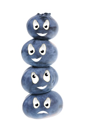 Happy food series - zucchini blueberriesの写真素材