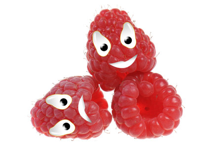 Happy food series - raspberries
