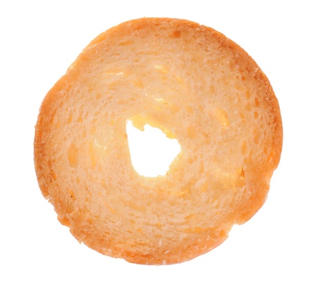 Toast snack isolated on white backgroundの写真素材