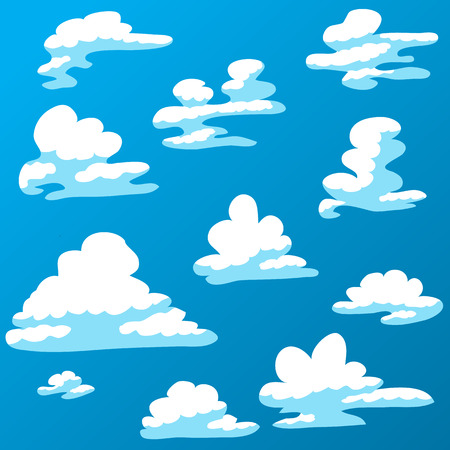 Cartoon Cloudのイラスト素材