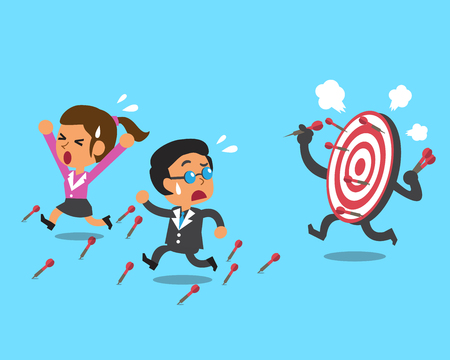 Business team and targetのイラスト素材