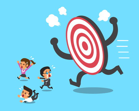Business team and big targetのイラスト素材