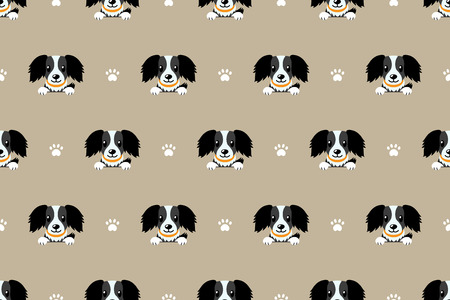 Cartoon character dog seamless pattern background for design.のイラスト素材
