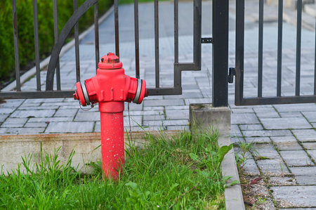 Fire hydrant. fire safety concept