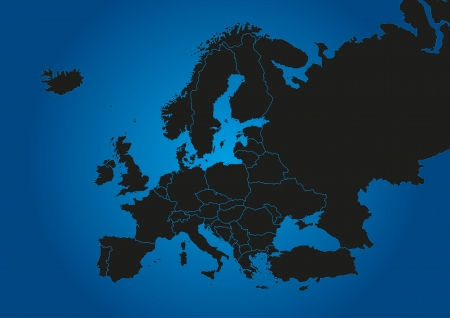 Map of Europeのイラスト素材