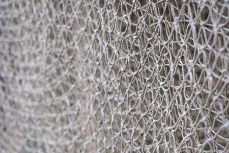 Old fishnet. Fishing net layersの写真素材