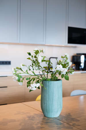 Modern kitchen interior design detail.の写真素材