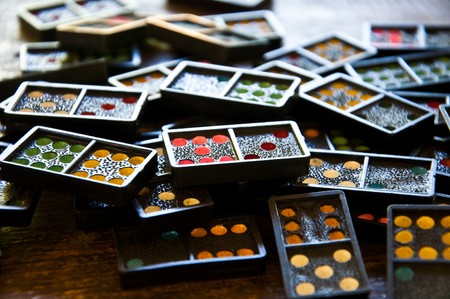 Dominos playesの写真素材