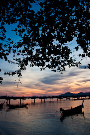 Sunshine @Chalong bayThailandの写真素材