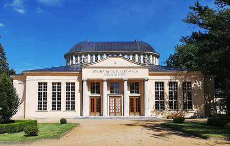 Vestibule of Dvorana Glauberovych pramenu, Frantiskovy Lazne, Czech Republic.のeditorial素材