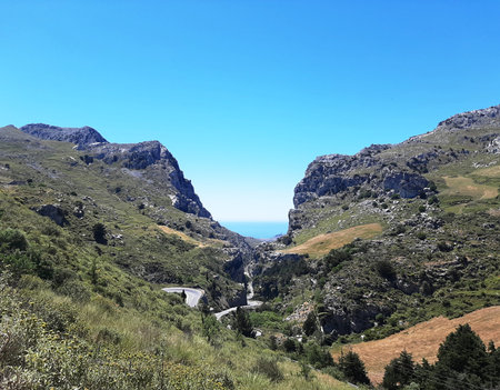 Landscape from the inland of Crete, Greece. One of those common landscapes you will find in the...