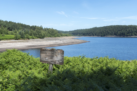 Langsett Reservoir in South Yorkshire on the edge of the Peak Districtの写真素材