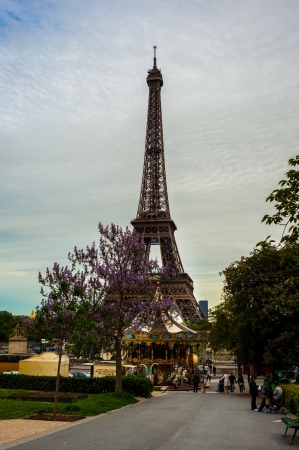 The Eiffel tower Parisの写真素材