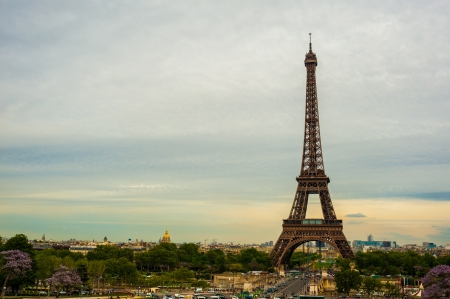 The Eiffel tower Parisの写真素材