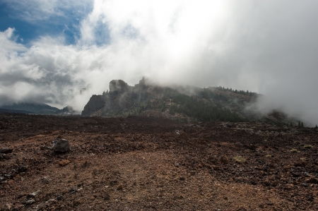 View volcanic desert, mountains in the Canary Islands の写真素材